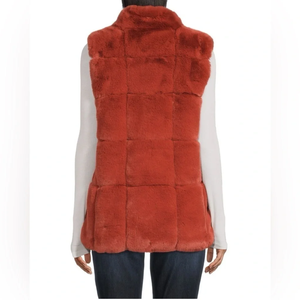 BELLE FARE Quilted Faux Fur Vest